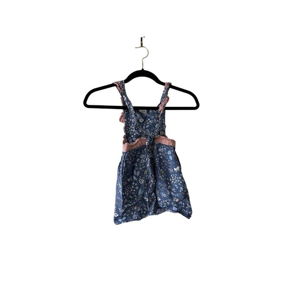 Vintage-Inspired Girls Apron Dress Ruffle Straps Floral Adjustable Mini Chef - Picture 5 of 8